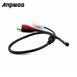 ANPWOO Low Noise CCTV Microphone Camera mouthpiece Audio Pick Up Sound Monitor Mic Device