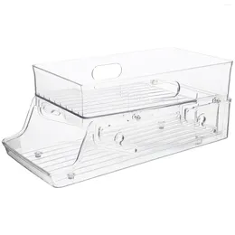 Kitchen Storage Box Soda Holder Mini Refrigerator Multi-function Fridge Organizer Plastic Convenient Can