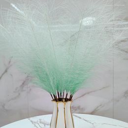 Decorative Flowers Artificial Pampas Grass Faux Pampa Pompa Gradient Colour Table Centrepiece Vase Filler Home Wedding Decoration