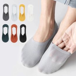 Men's Socks Mesh Men Boat Quality Low Cut Breathable Short Non Slip Sweat-absorbing Invisible Sock Summer