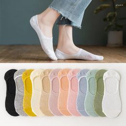 Women Socks Thin Boat Drop With Deodorant Invisible Glass Silk Stockings Anti-slip Ladies Socks.