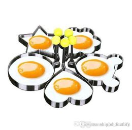 hthome Fast Cute Egg Frying Mold Fried Egg Shaper Ring Kids Love Breakfast Cooking Tools Kitchen Accessories whole1923970