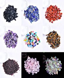 100g Natural crystal Gravel Specimen Rose Quartz Amethyst Home Decor Colorful for aquarium Healing Energy Stone Rock Mineral8909024