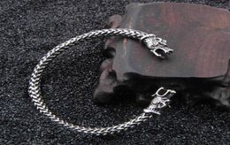 Stainless Steel Vikings Wolf Bracelets for Women Male Accessories Viking Bracelet Men Wristband Cuff Bracelets Bangles Teen Wolf Q9316034