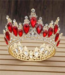 Hair Clips Barrettes Fashion Crowns Baroque Luxury Crystal Bridal Crown Tiaras Light Gold Diadem Tiaras for Women Bride Wedding 1973931