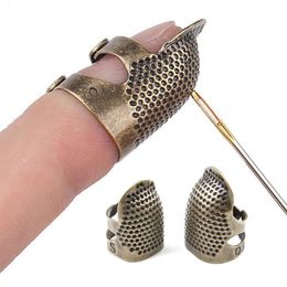 Retro Finger Protector Antique Thimble Ring Handworking Needle Needles Craft DIY Household Sewing Tools Accessories 240428