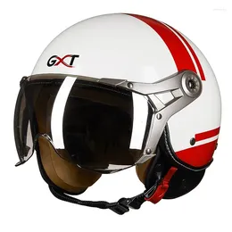 Motorcycle Helmets Men Women Half Helmet With Visor Classic Retro Scooter Face Racing Cycling Bicycle Vintage