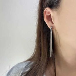 Charm Vintage Unique Snake Bone Chain Ear Clip Earrings Long Tassel Silver Colour Fake Cartilage Earrings for Women Hot Selling Jewellery