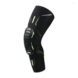 Knee Pads 1PC Breathable Absorb Sweat Basketball Pad Honeycomb Shockproof Long Leg Sleeves Brace Football Sports Guard