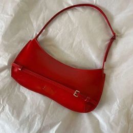 Designer Jacquemues Bag Underarm Bag Fashion Belte Buckle Shoulder Bag Red Handbag Women Shoulder Bag Luxury Small Round Ball Classic F 5669