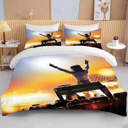 Bedding Sets F-1 Set 3D Print Cars Duvet Cover With Pillowcase Motocross Bedspread Boys Kids Gift Bed King Size Home Textiles