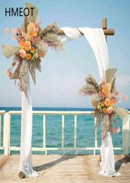 Customise Dried Flower Reed Fan Arrangement Pampas Grass Rose Flower Row Wedding Party Backdrop Decor Flower Wall Window Display 26556829