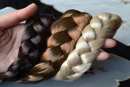 25cm wide New Arrival fashion bohemian wigs braid thick wide headband popular fashion hair accessories4081014