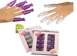 10Pcslot Plastic Acrylic Smart Soak Off Clip Cap UV Gel Polish Remover Wrap For Nail Art Salon4956899