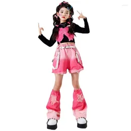 Stage Wear Girls' Jazz Dopamine Costume Children's Hiphop Hipster Girl Group Blast Street Catwalk