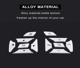 Button Trim Cover Aluminium Alloy Decoration Stickers Replacement For Mercedes Benz ML GL GLK GLA CLA CLS SL A B C E G Class251F2806018