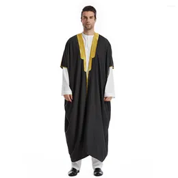 Ethnic Clothing 2024 Islam Men Robe Muslim Dress Kimono Dishdasha Dubai Saudi Abayas Prayer Abaya Kaftan Ramadan Jubba Thobe Caftan