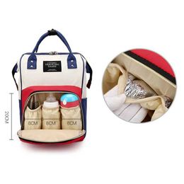 MA8T Diaper Bags Canvas Mummy Bag Multifunctional Large Capacity Baby Bottle Thermal Insulation Travel Storage Fashion Hanging d240430