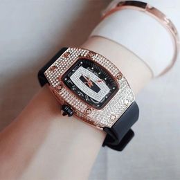 Wristwatches Luxury Watches Women Diamond Rhinestone Fashion Elegant Wristwatch Quartz Watch Ladies Clock For Girl Relogio Feminino