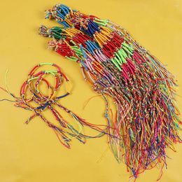Party Favor 40Pcs Colorful Woven Rope String Bracelet Ankles For Children Birthday Favors Small Guests Gift Wedding Festivals