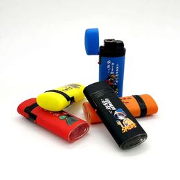 Wholesale Custom Jet Flame Lighter Rubber Plastic Windproof Cigarette Torch Lighter