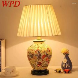 Table Lamps WPD Contemporary Ceramics Lamp American Style Living Room Bedroom Bedside Desk Light El Engineering Decorative