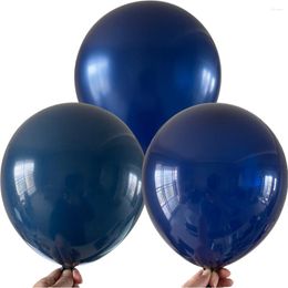 Party Decoration 3 Kinds Of Navy Blue Balloons Dark Bleu Light Balloon Matte Pearlescent Latex Ballon 12Inch 30pcs For Birthday Wedding