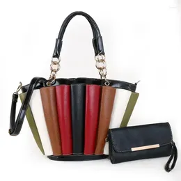 Totes 2024 Lady European And American Fashion Large Capacity Bucket Bag Handbag Shoulder Diagonal Underarm