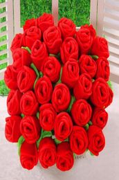 Selling Plush Flower Artificial Rose Stuffed Toy Cartoon Fake Flowers Curtain Buckle Party Wedding Home Decor6662281