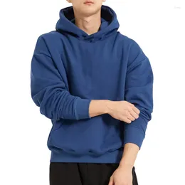 Men's Hoodies Spring And Autumn Hoodie Youth Large Size Solid Colour Basic Coat