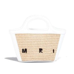 Mri Handbag Large Cross Body Tote Travel Clutch Bags Luxury Designer Women Makeup Bag Men Straw Make Up Handbags Tropicalia Luggage Weave Shoulder Bag 5042