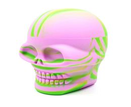 Factory New 500ML big Skull design Nonstick Jars Dab Silicone Containers for Wax Vape Oil storage Food Grade silicone jar7457197