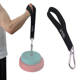 Fitness Arm Wrestling Training Strap Belt Handle Forearm Exerciser Strengthener Power Trainer for Cable Machine and Free Weight 240418