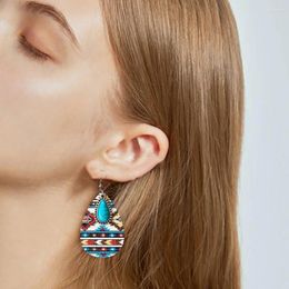 Dangle Earrings Elegant Bohemian Female Ladies Teardrop Allergy Free Drop Boho Jewelry