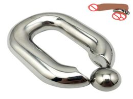 Extreme Heavy Metal Cock Rings Delay Ejaculation Stainless Steel Ball Stretcher Scrotum Bondage Device Testicle Stretcher Ball Wei1659336