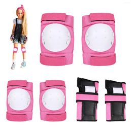 Knee Pads Elbow Wrist Guards Sweat Absorption With Durable Suitable For Children Roller Skating