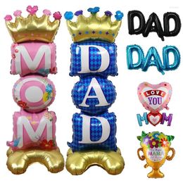 Party Decoration 1pc Mother's Day Decorations Balloons I Love You Mom Dad Happy Father's Aluminum Film Mothers Gifts Supplies Globos