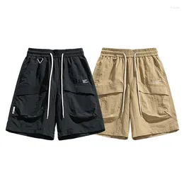 Men's Shorts 24ss Summer Thin Cargo Women's Fashion Brand Loose Large Size Straight Tube Sweatpants Beach Casual Short Pants