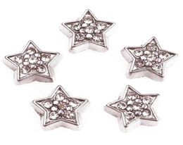 20PClot rhinestones star Floating Locket Charms DIY Alloy accessories Fit For Magnetic Living Memory Locket Pendant Fashion Jewel6671696