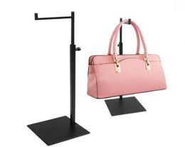 New arrival handbag display stand stainess steel Backpack display rack adjustable metal bags wig Purse display holder rack 2647019