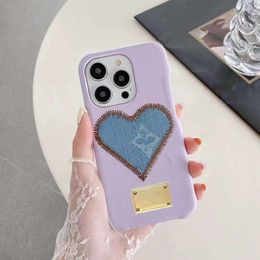 Designer Phone Case Fashion Letters Custom Sheepskin Label leather iphone 15 Pro Max 14 13 12 Mini 11 XS XR X 8 7 Plus 15Plus Protected phone case