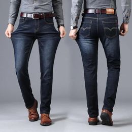 Men's Jeans Stretch Autumn/Winter Style Straight And Versatile Long Pants