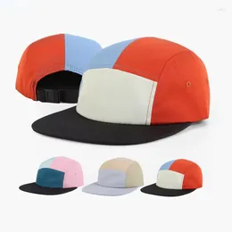 Ball Caps Summer Men And Women Color Matching Five-panel Quick-drying Baseball Cap Outdoor Camping Shading Flat-brimmed Hip-hop Hat