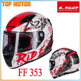 Motorcycle Helmets Original LS2 FF353 Full Face Helmet Moto Racing Four Season Casco Motocross Capacete Knight Casque