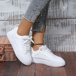 Casual Shoes 2024 Fashion Thick Sole Small White Round Toe Board Sports And Single