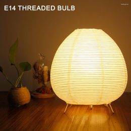 Table Lamps Creative Tripod Floor Lamp Rice Paper Desktop Decorative Lantern Light Handmade Nordic For Home Decorations