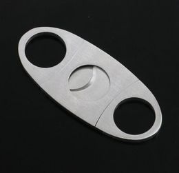 Stainless Steel Small Cigar Tobacco Cutter Knife Double Blades Cigar Cutter Scissors Cut Tobacco Cigar Devices LX53023116385