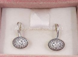 Andy Jewel Authentic 925 Sterling Silver Studs Dazzling Droplets Clear Cz Fits European P Style Jewelry36698023