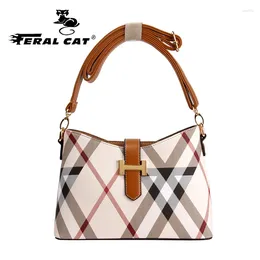 Shoulder Bags Women Famous Brands Handbags Fashion Classic Chequered Multifunction Messenger Bag