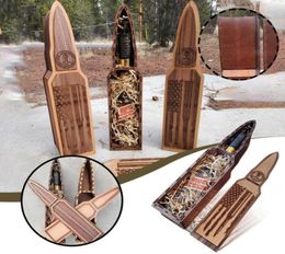 Party Favour Amendment Wooden Box Bullets Booze Gift S Glass Liquor Holder Gifts For Adult Kids Man Cave Storage To Keep Safe9269388